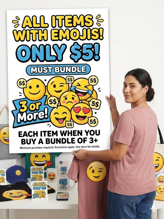 Accessories - Only $5 on items with emojis PLEASE BUNDLE 3 OR MORE!